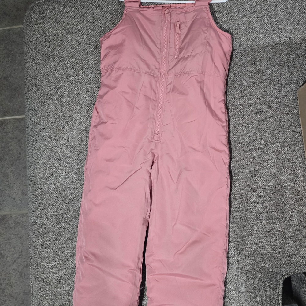 Kids Snowsuit Overalls Pink